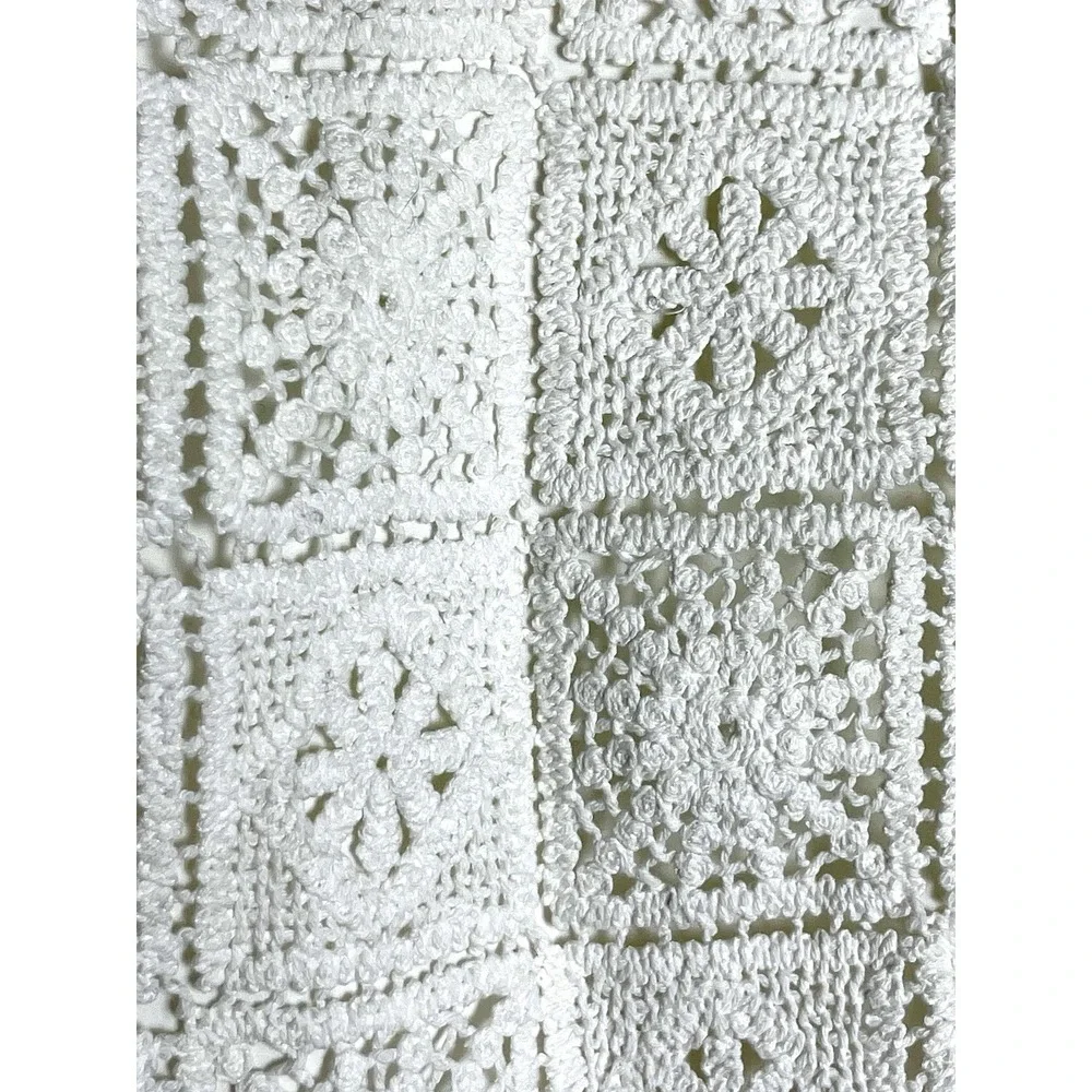 NWT! FAVORITE DAUGHTER The Crochet Dream Cotton Skirt Cream White Crochet Mini 8